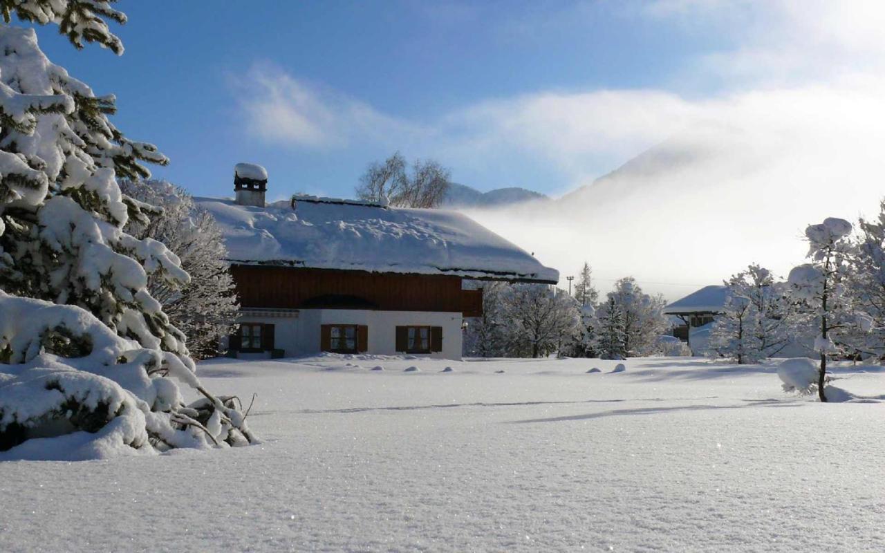 Ferienwohnung Alpenwelt Wallgau Ngoại thất bức ảnh
